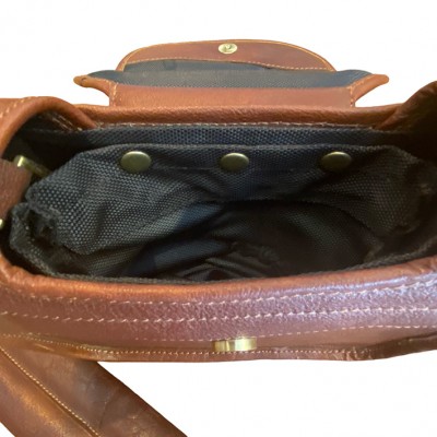 BLIXEN kleine Trainings- & Patronentasche aus Cashmere Grain Leder