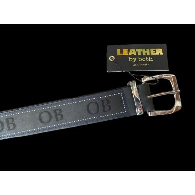 BÆLTE-design sort læder SUPERLIGA