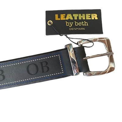 BÆLTE-design sort læder SUPERLIGA