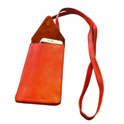 Citywalk Mobil-Tasche, Rotes Leder, dänisches Design
