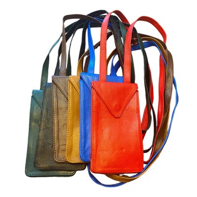 CITYWALK mobiltaske, orange læder, dansk design