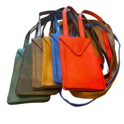 CITYWALK mobiltaske, mørkebrun læder, dansk design