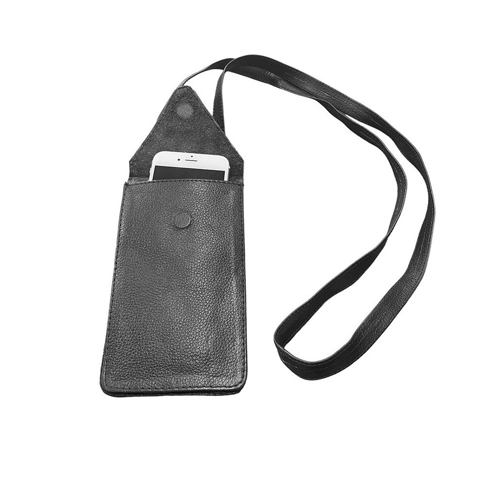CITYWALK mobiltaske, sort læder, dansk design