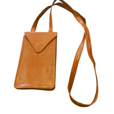 CITYWALK mobiltaske, orange læder, dansk design