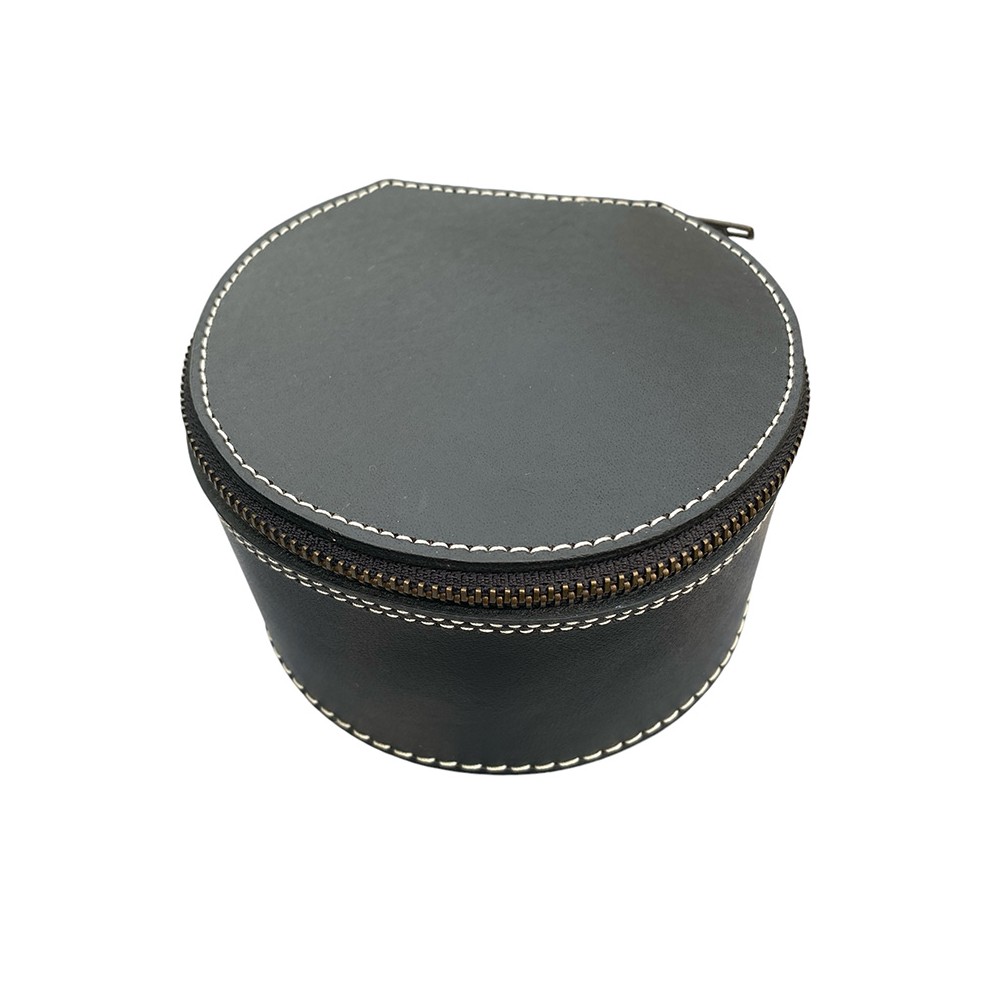 CASE Etui für Fliegenrolle & Schmuck, schwarzes Leder, dänisches Design