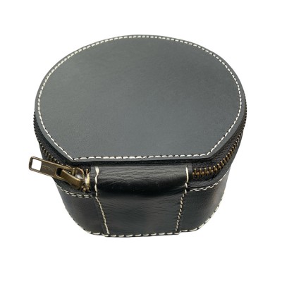 CASE Etui für Fliegenrolle & Schmuck, schwarzes Leder, dänisches Design