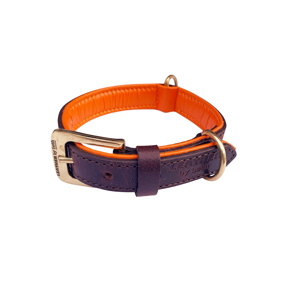 Citywalk Hundehalsband Cognac/Orange, dänisches Design