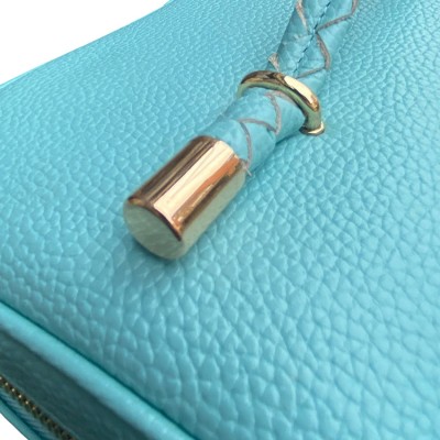 Hilton Beautyboks, türkis Cashmere Grain Leder