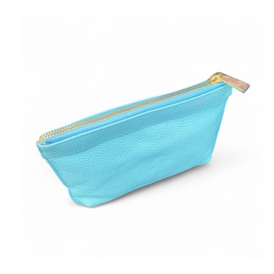 Hilton Clutch, türkis Cashmere Grain Leder