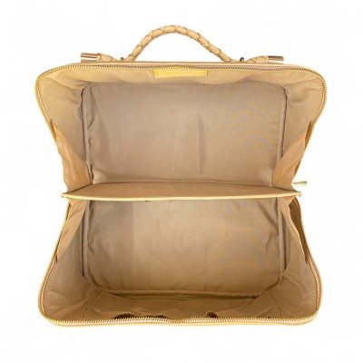 Hilton Toilettaske, créme Cashmere Grain læder
