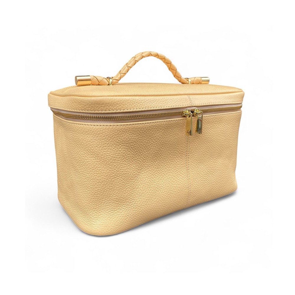 Hilton Beautyboks, créme Cashmere Grain læder