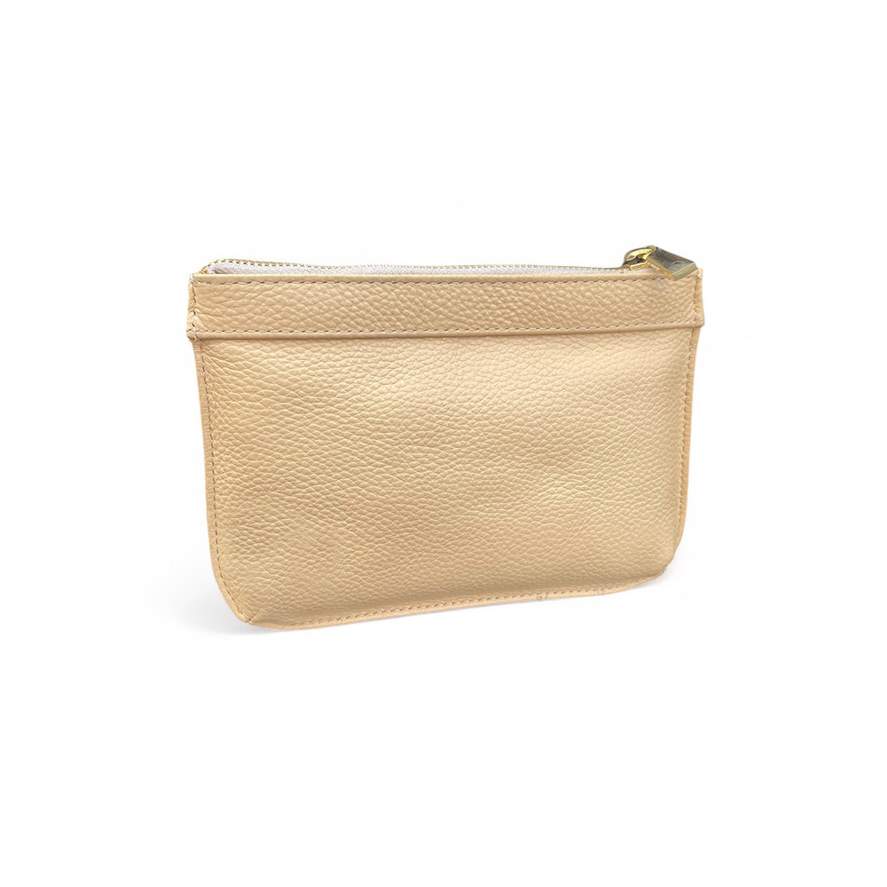 Hilton Toiletpung, créme Cashmere Grain læder