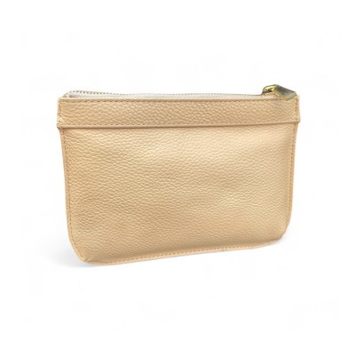 Hilton Toiletpung, créme Cashmere Grain læder