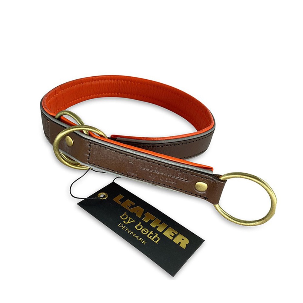 Zugstopp, Cognac/Reflex-Orange + Reflex, dänisches Design