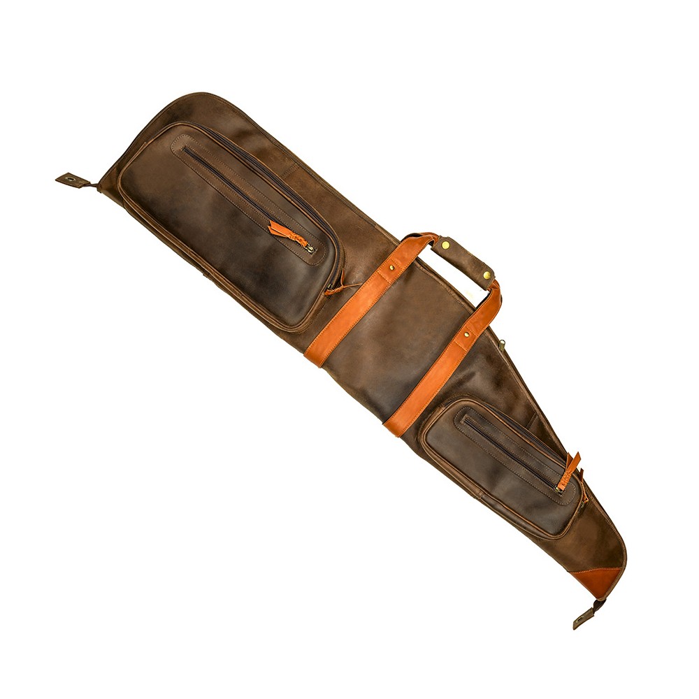 Rifle futteral / Gewehrtasche aus Rindsleder + Orange