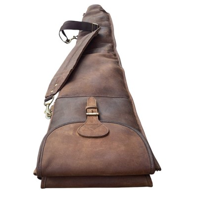 Blixen double shotgun slip in Crazy Horse leather