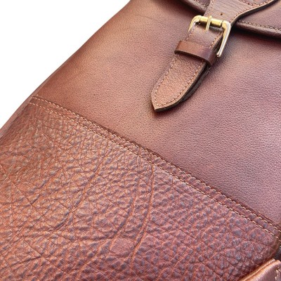 Doppeltes Flintenfutteral Schrotflinte aus Cashmere Grain Leder