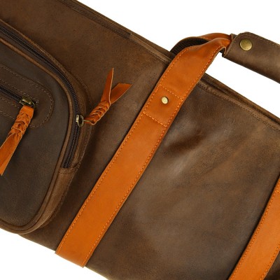 Rifle futteral / Gewehrtasche aus Rindsleder + Orange