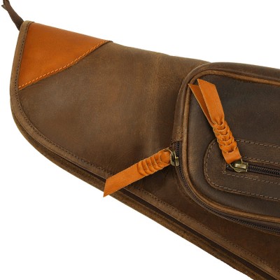 Rifle futteral / Gewehrtasche aus Rindsleder + Orange