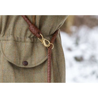 Dressurline i cognac læder, dansk design