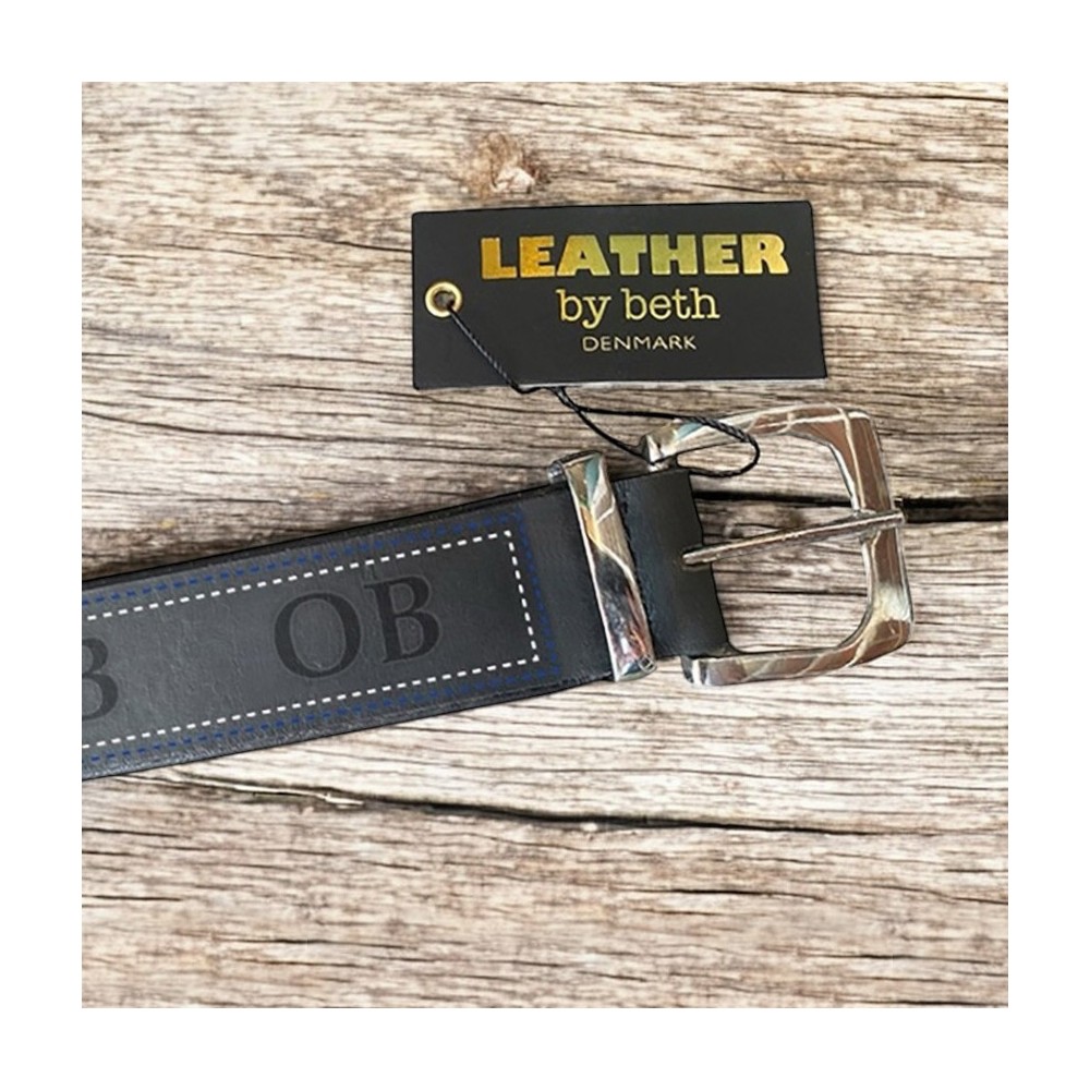 Belt design black leather Superliga