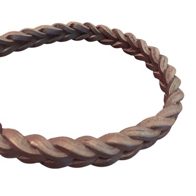 HUBERTUS hundeline, cognac læder, dansk design