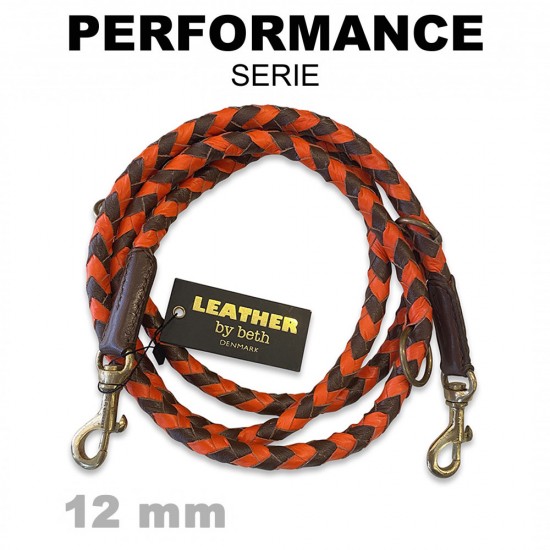 Training-leash, cognac/orange