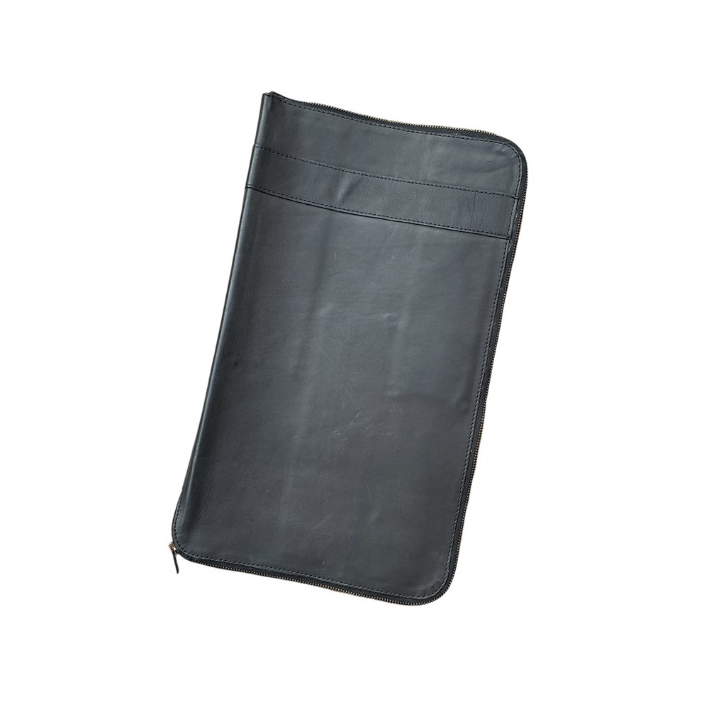 Messertasche, Schwarzes Leder, dänisches Design