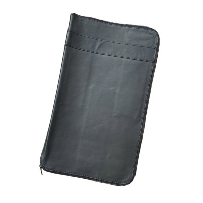 Messertasche, Schwarzes Leder, dänisches Design