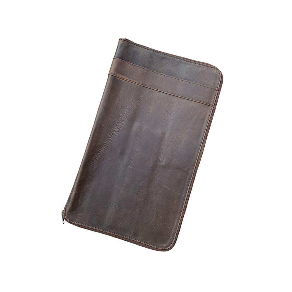 Knivcover, cognac læder, dansk design