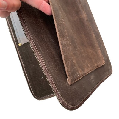 Knivcover, cognac læder, dansk design