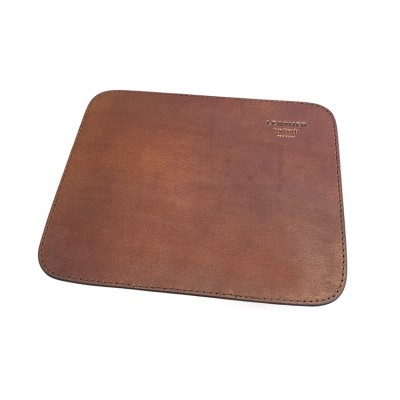 Mouse pad in full grain leather - H.C. Andersen 'swan'