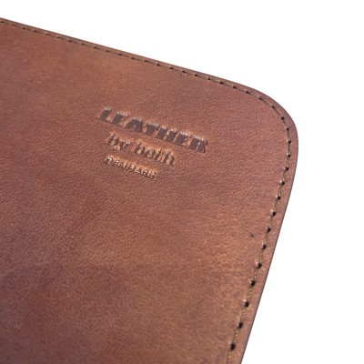 Mouse pad in full grain leather - H.C. Andersen 'swan'
