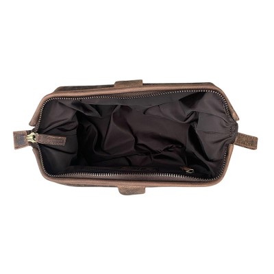 TREND toilet bag in Crazy Horse leather