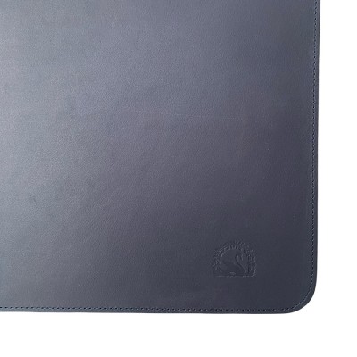 Leder-Tischunterlage Schwarz mit H.C. Andersen Schwan