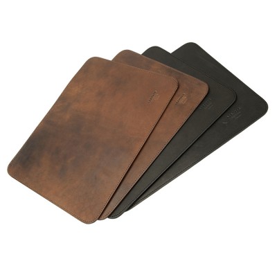 Leder-Tischunterlage in Schwarz, Dänisches Design