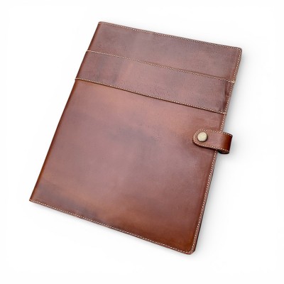 A4 Leder-Cover & Journal in Cognac