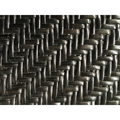 INDIA laptop cover, håndflettet sort læder, dansk design