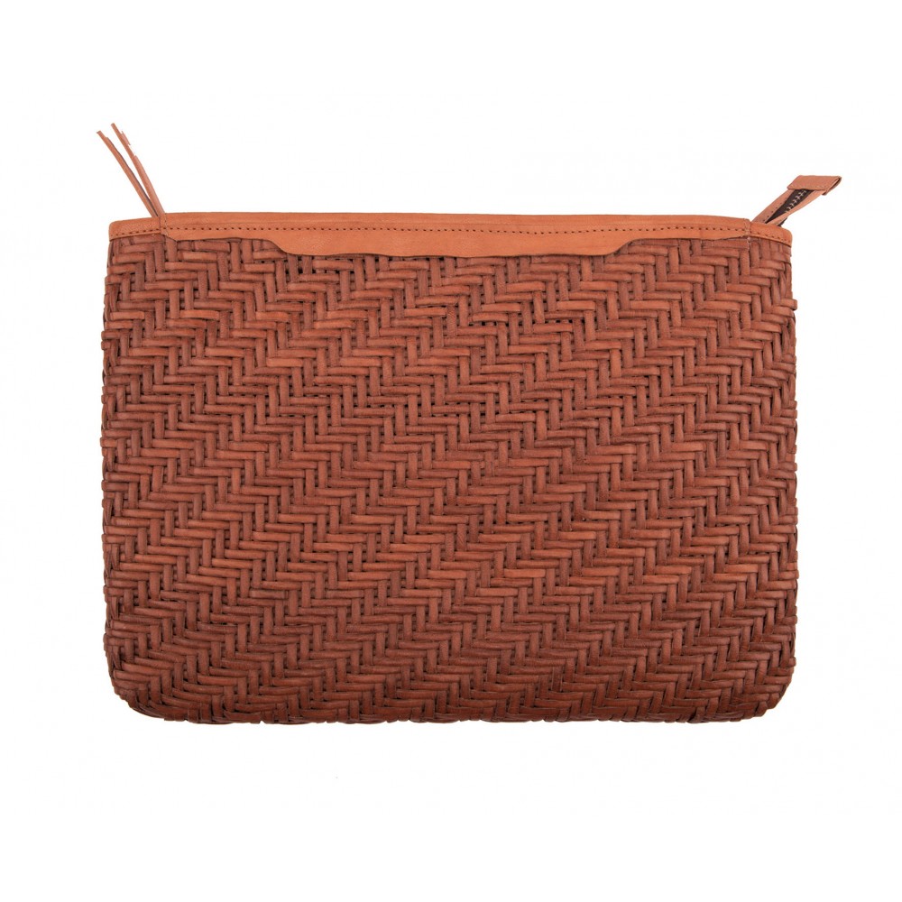 India Laptop-Cover, handgeflochten