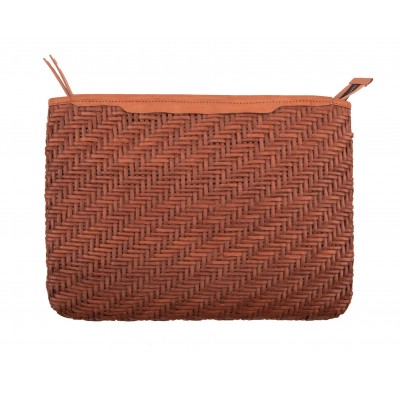 India Laptop-Cover, handgeflochten
