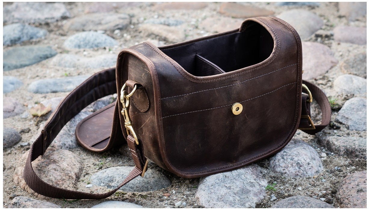 LEATHER by beth BLIXEN cartridge bag... -exclusive CRAZY HORSE leather